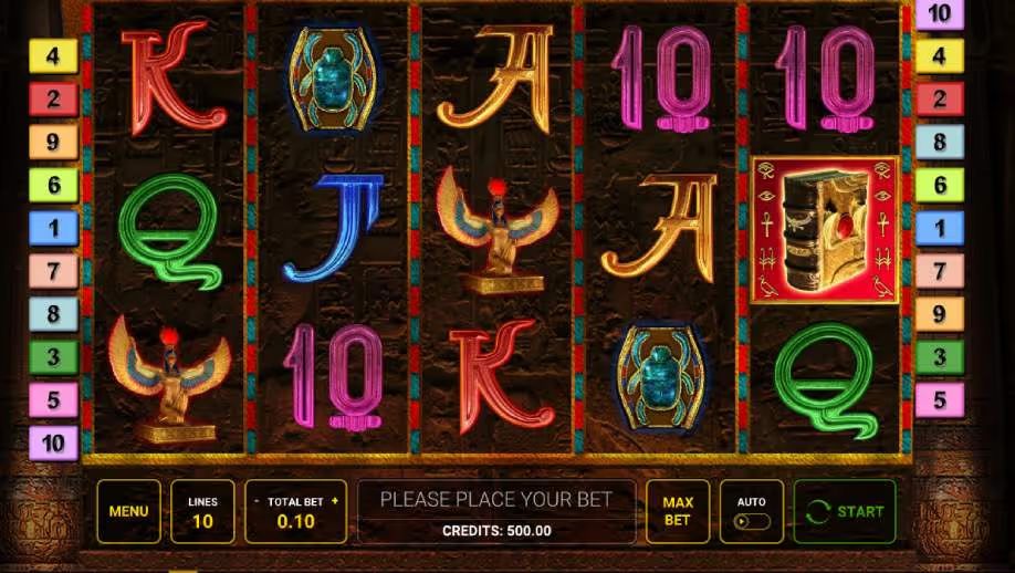 Book of Ra Deluxe Slot Reels and Symbols