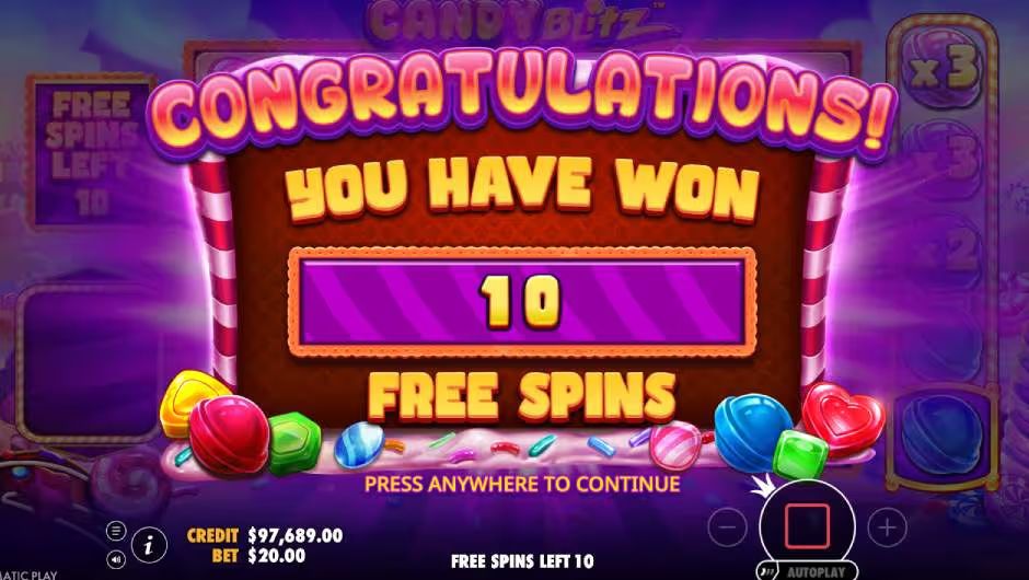 Candy Blitz Slot Free Spins