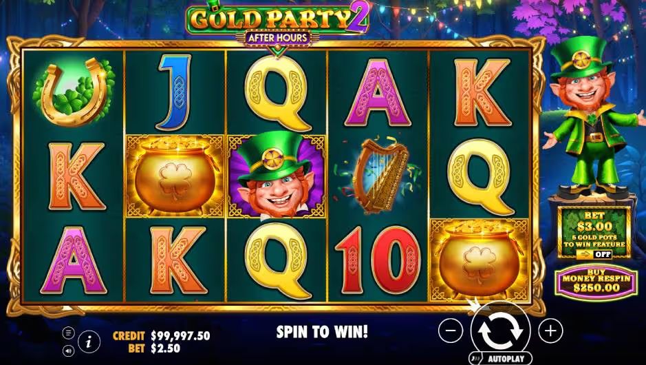 Gold Party 2 After Hours slot BG Screenshot