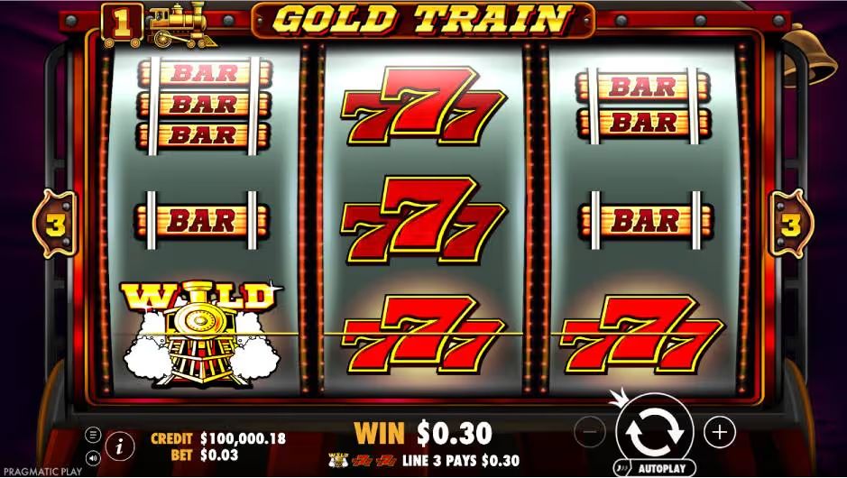 Gold Train Slot Background