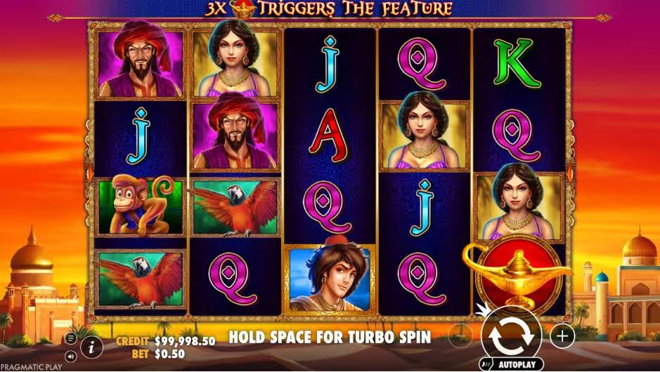 3 Genie Wishes Slot BGScreenshot