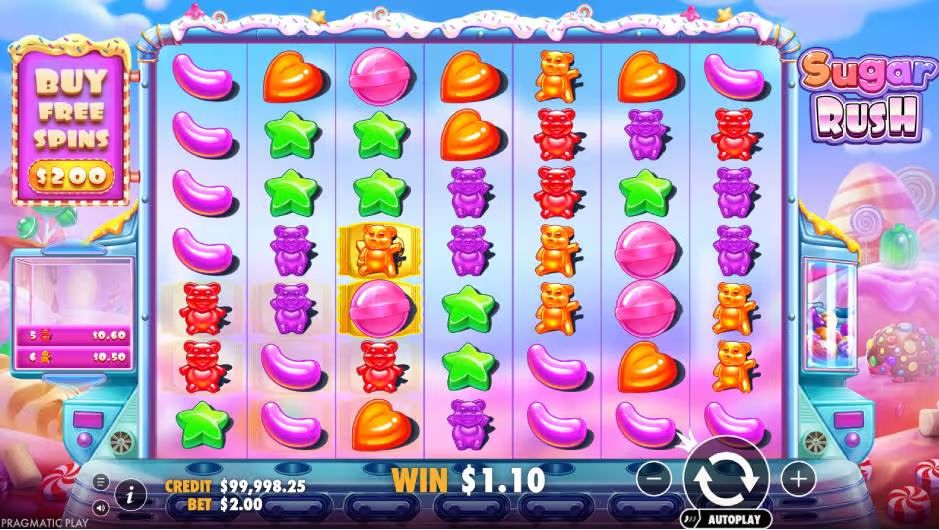 Sugar Rush Slot BG Screenshot