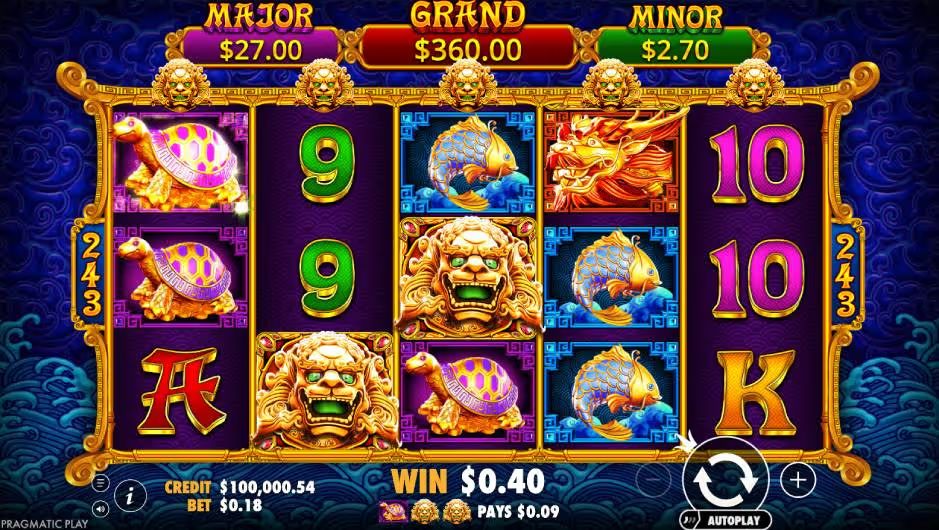 5 Lions Gold SLot Design Screenshot