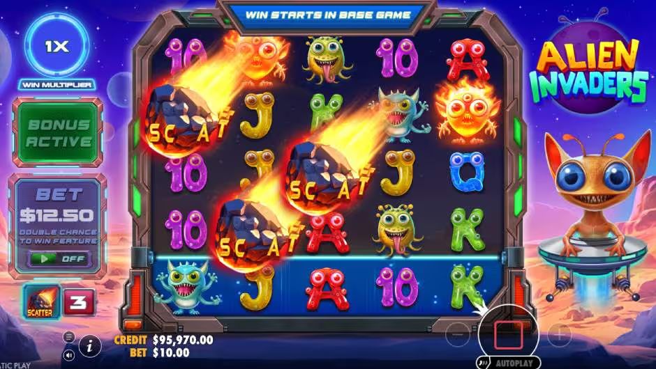 Alien Invasion Slot Free Spins Trigger SS