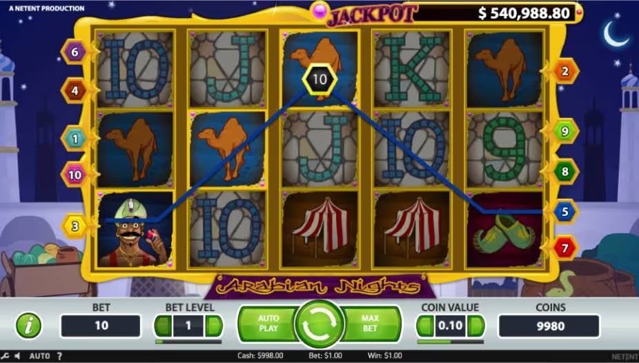 Arabian Nights Slot Gameplay