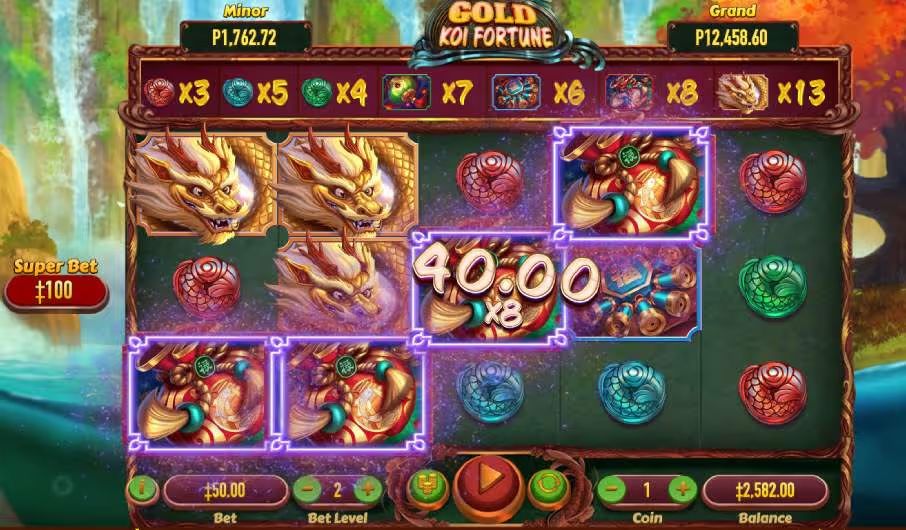 Golden Koi fortune Slot Multiplier Win