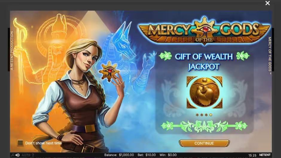 Mercy of the Gods Pokies Demo Play BG