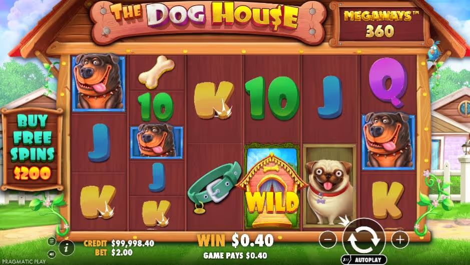 The Dog House megaways wild symbols Screenshot 3