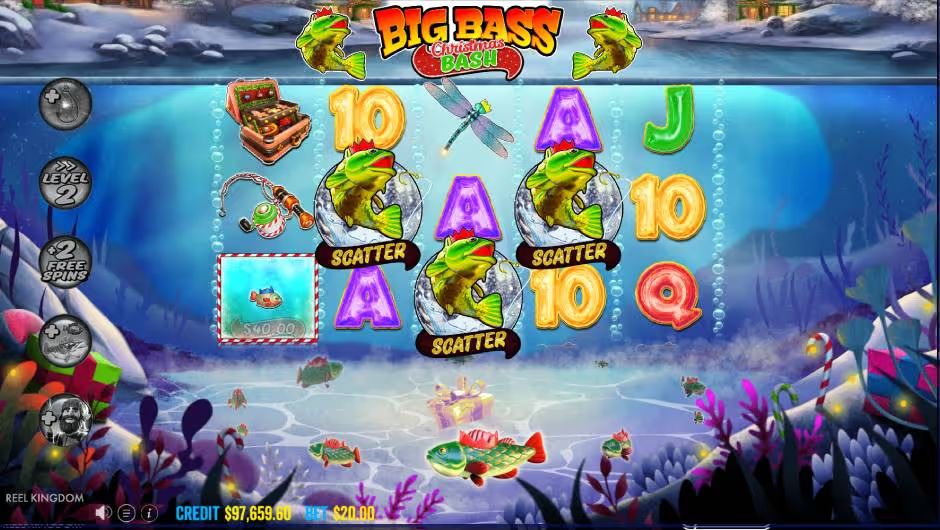 Big Bass Christmas Bash FS Win 1