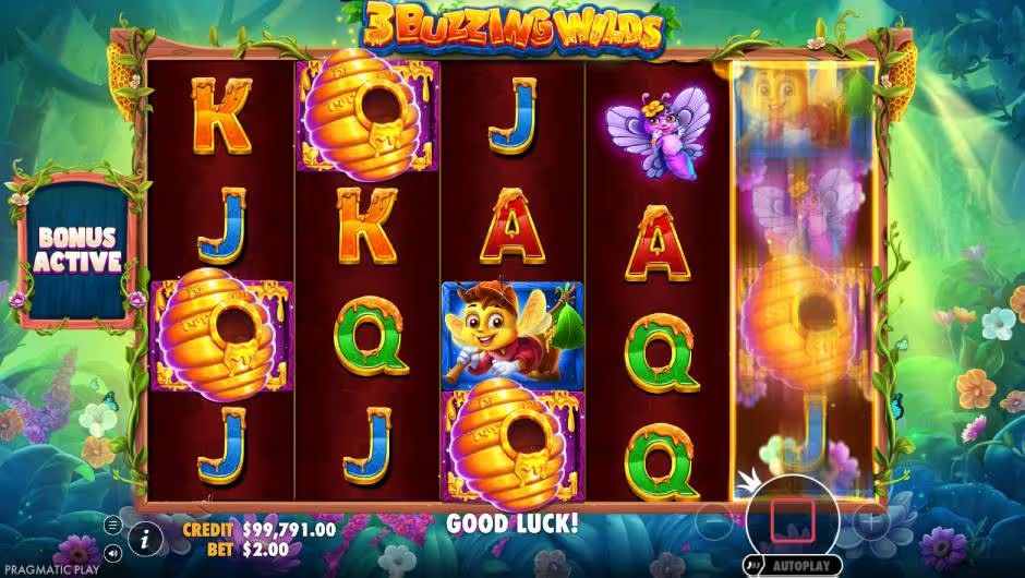 3 Buzzing Wild Slot Active Bonus