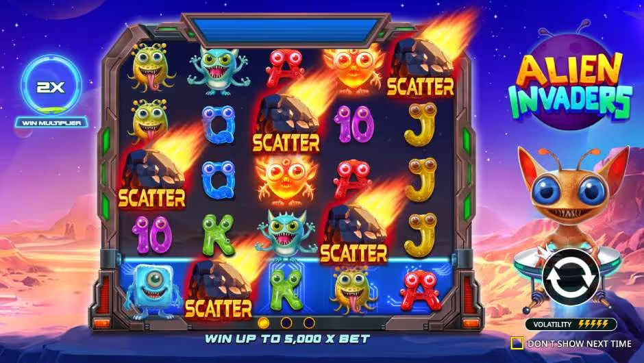 Alien Invaders Slot Demo BG
