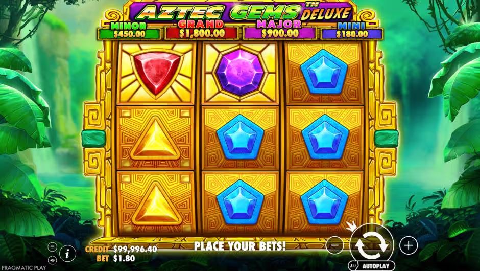 Aztec Gems Deluxe Slot Background