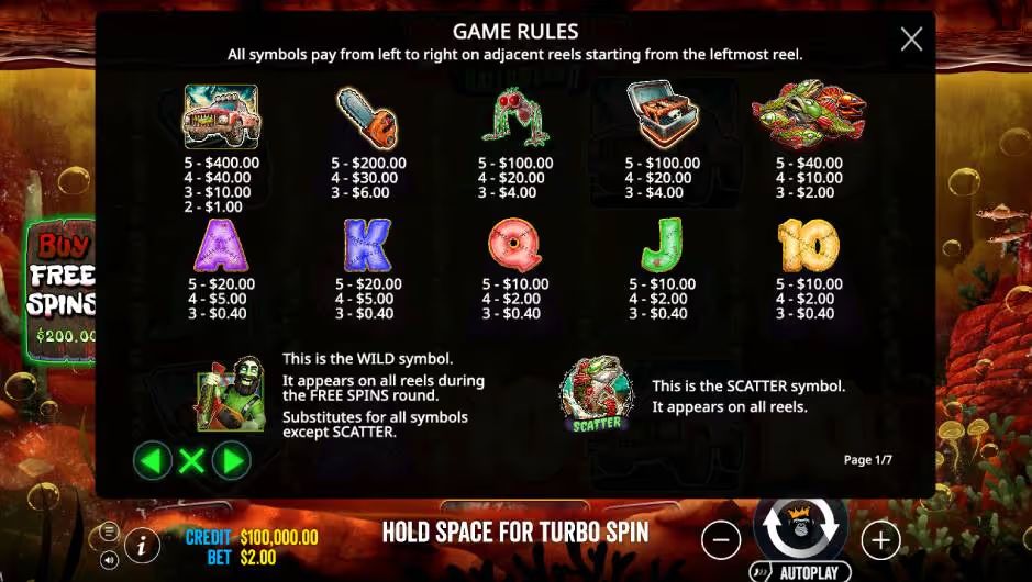 Big Bass Halloween 2 Game Rules screenshot