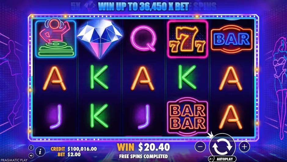 Dance Party Slot Background