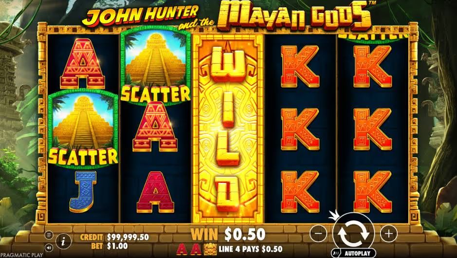 John Hunter and the Mayan Gods Wild Symbol