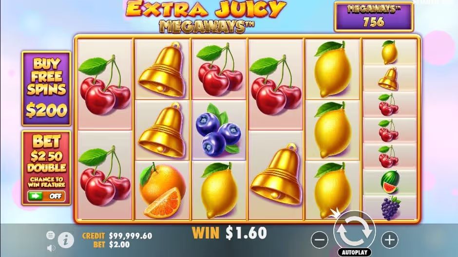 extra juicy megaways pokie