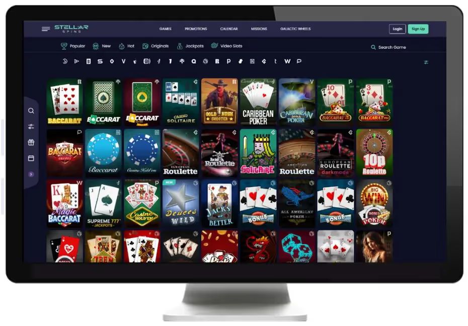 stellar spins live casino desktop