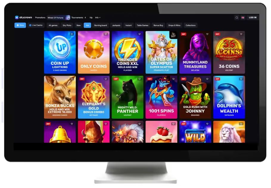 skycrown slots desktop