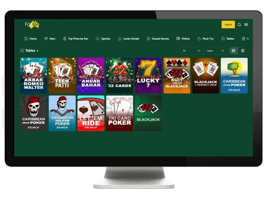fairgo live casino desktop