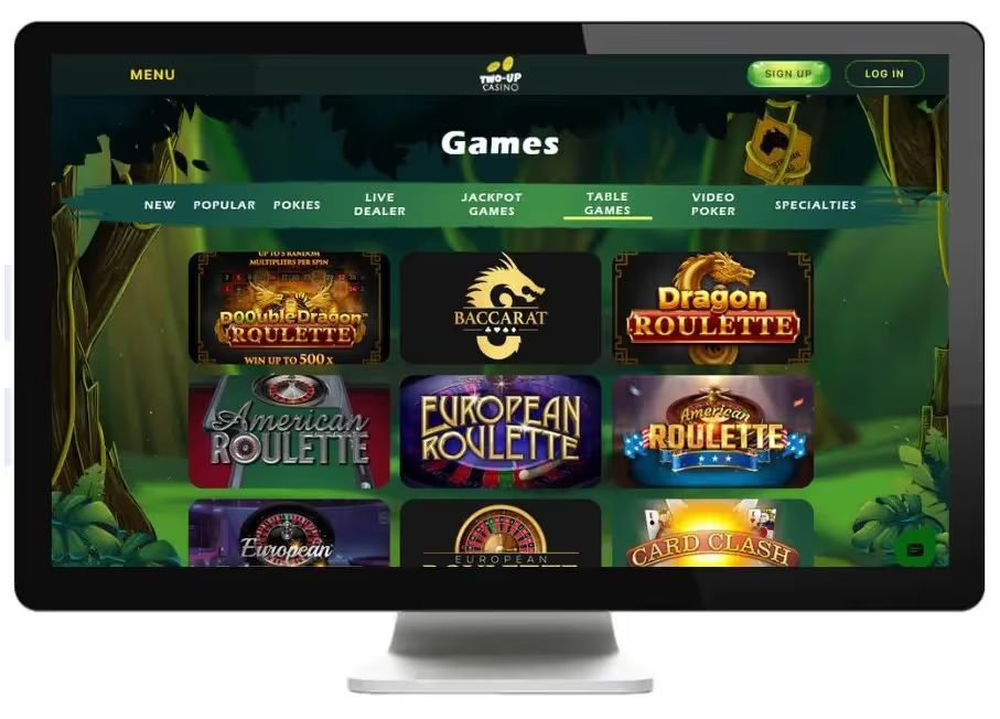 two up live casino desktop