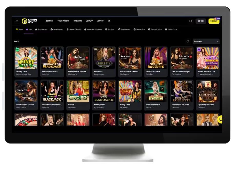 moonwin live casino desktop