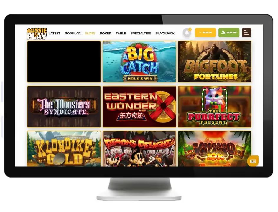 aussie play slots desktop