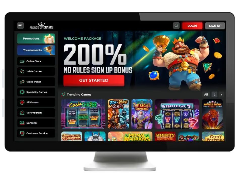 palace of chance home desktop