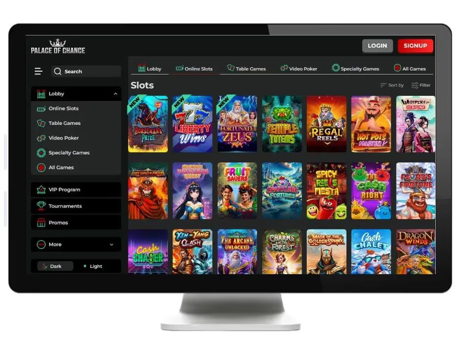 palace of chance slots desktop